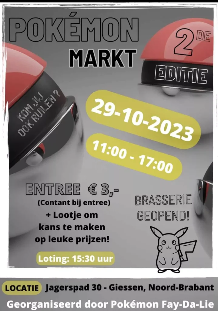 Pokémon Markt Giessen - Pokemonbeurzen.nl