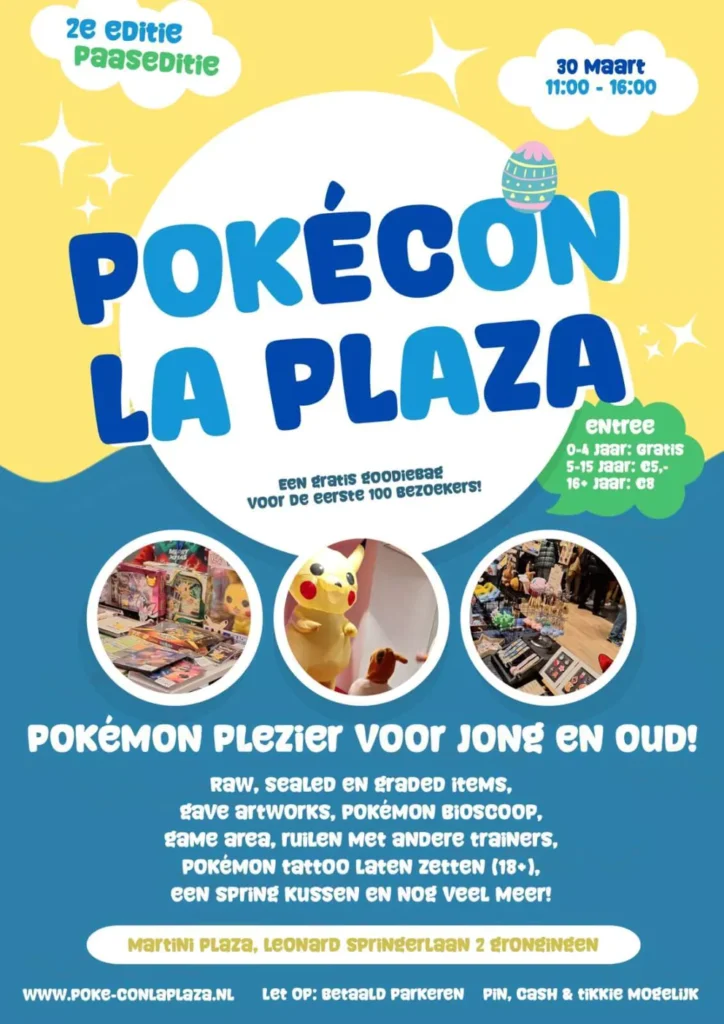 Pokecon La Plaza Groningen Pokemon beurs Pokemon beurzen